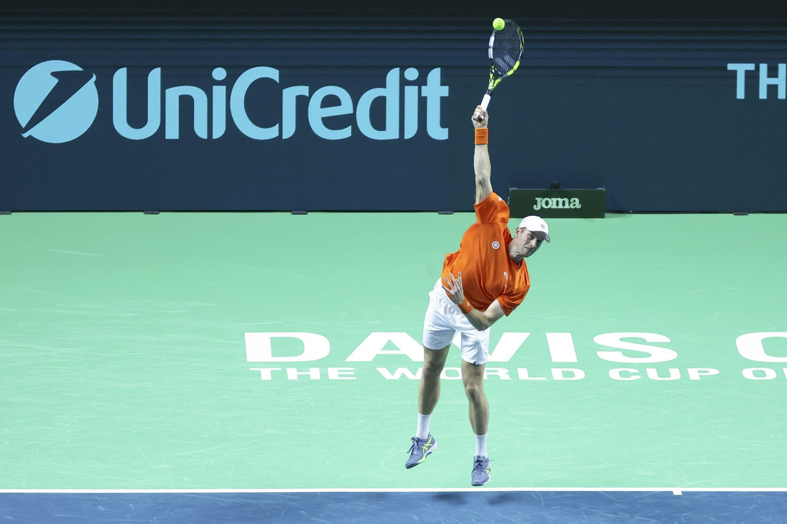 Las fotos de la derrota de España en el dobles ante Países Bajos