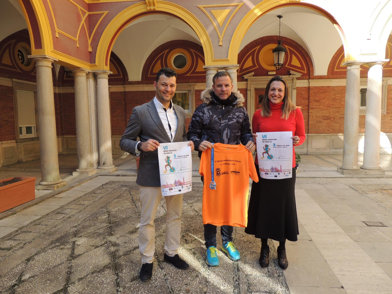 Presentación de la Media Maratón de Huelva en el Ayuntamiento de Huelva