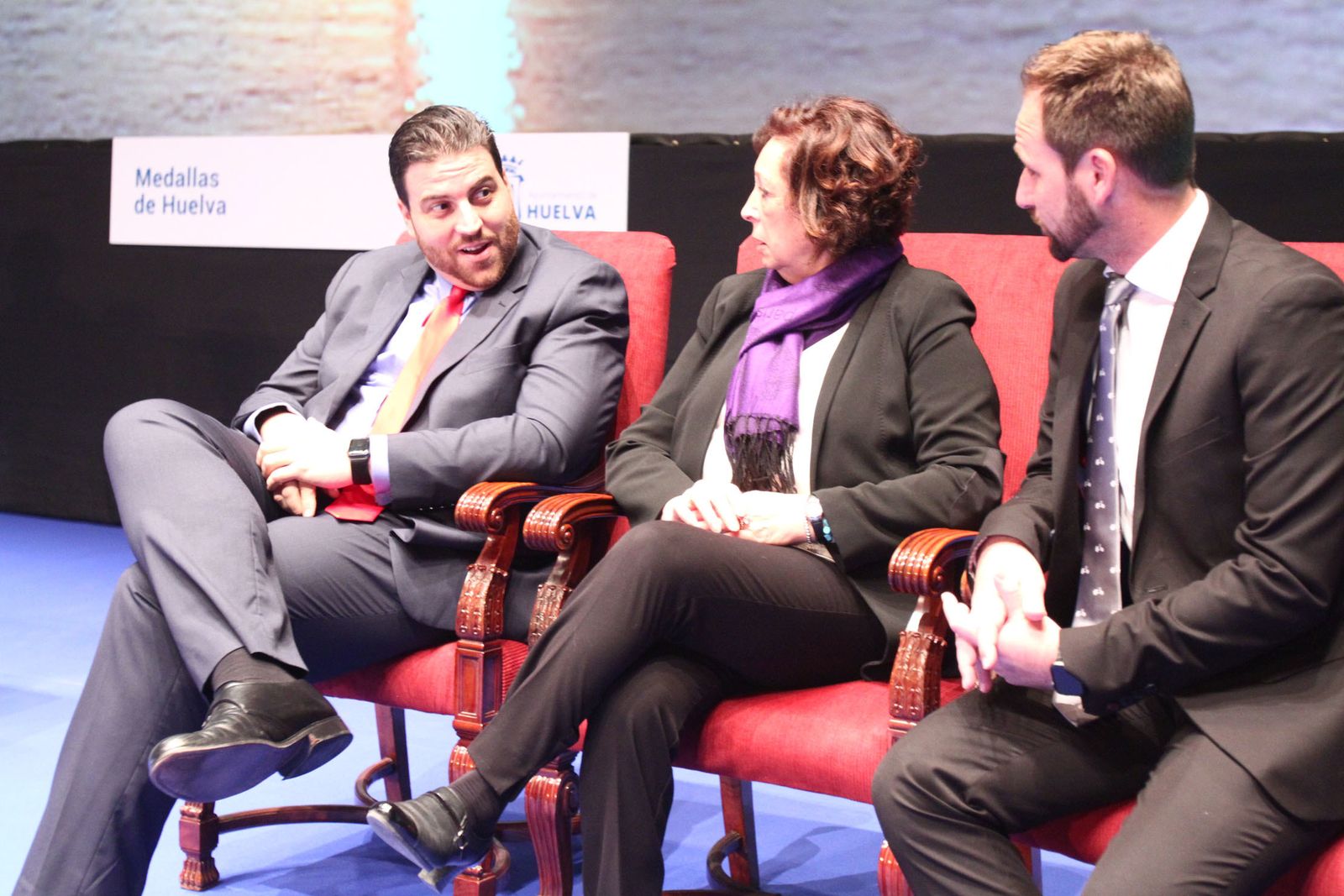 Imágenes de la entrega de las medallas de Huelva