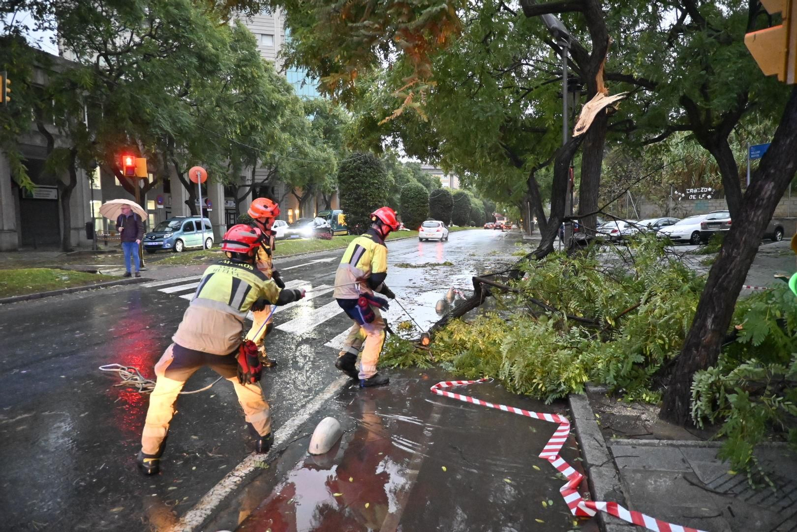 Imágenes del temporal a su paso por Huelva