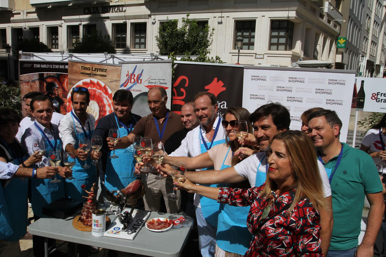 Record Guinnes del bocadillo de jamón mas grande del mundo, en Huelva