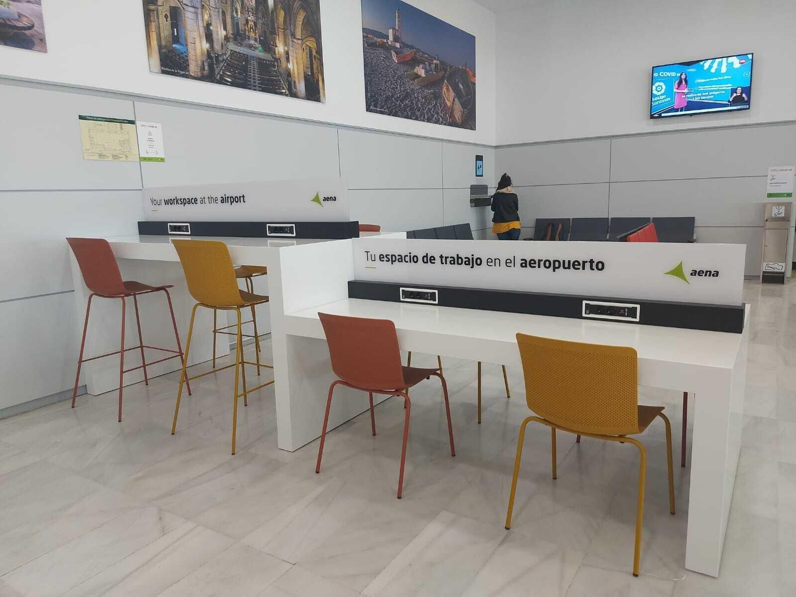 Nueva zona de trabajo en el Aeropuerto de Almería.