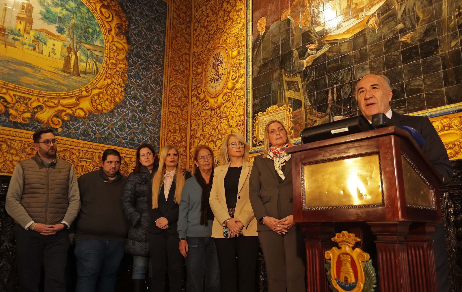 Fotos de la rueda de prensa de José Ignacio Landaluce tras el archivado de la denuncia del PSOE por la Fiscalía del Tribunal Supremo