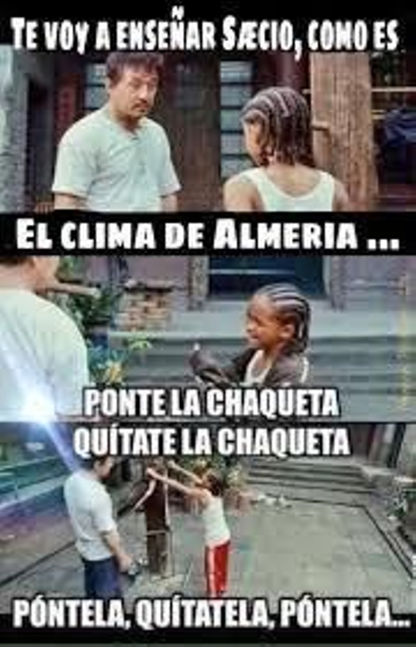 El tiempo en Almería es una locura...