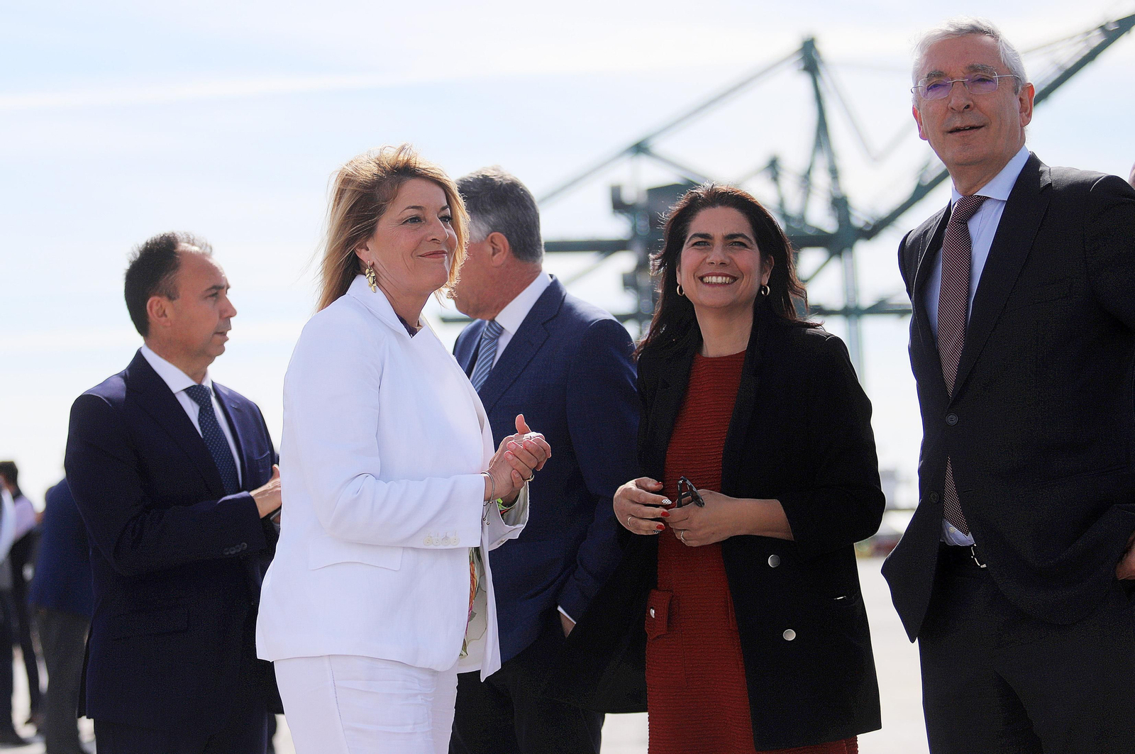Imágenes de la inauguración de la ampliación norte del Muelle Sur del Puerto de Huelva
