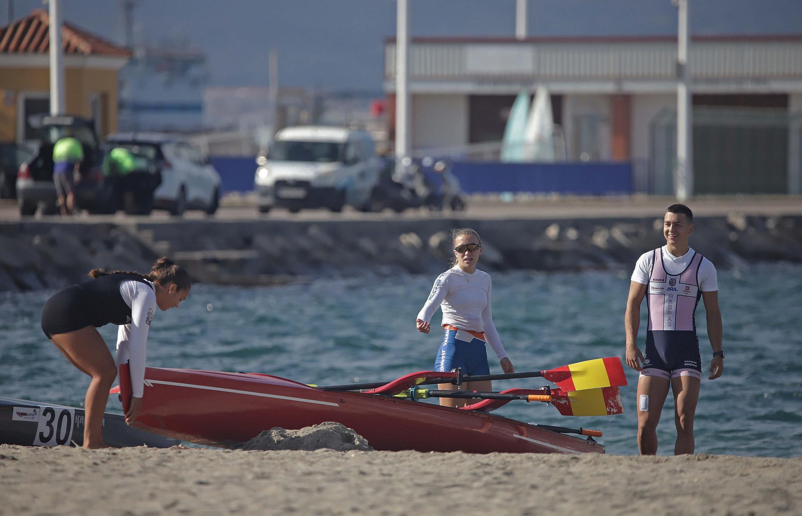 Las fotos de la jornada final de la Copa de la Juventud Europea de remo beach sprint de La Línea