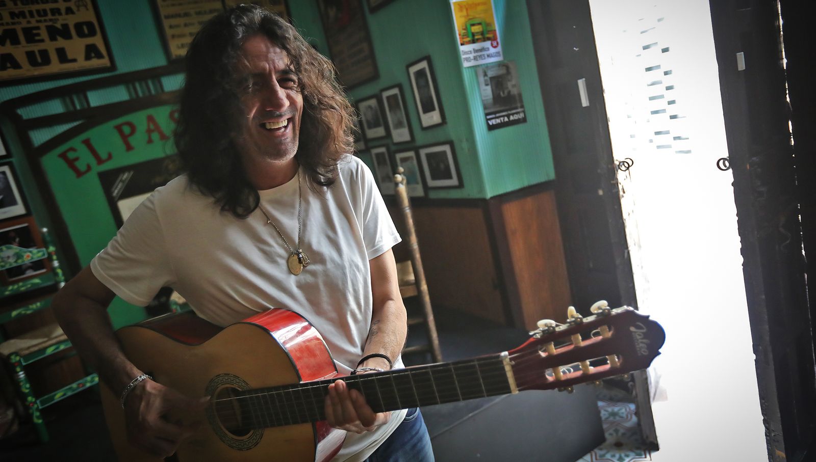 Jesús Agarrado 'El Guardia', en el Tabanco El Pasaje