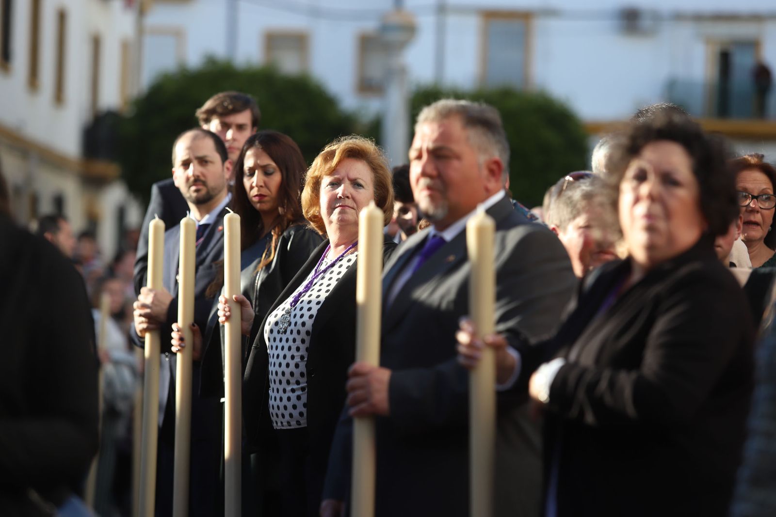 Imágenes del traslado del Cristo de Las Penas en sus Tres Caídas a la Milagrosa