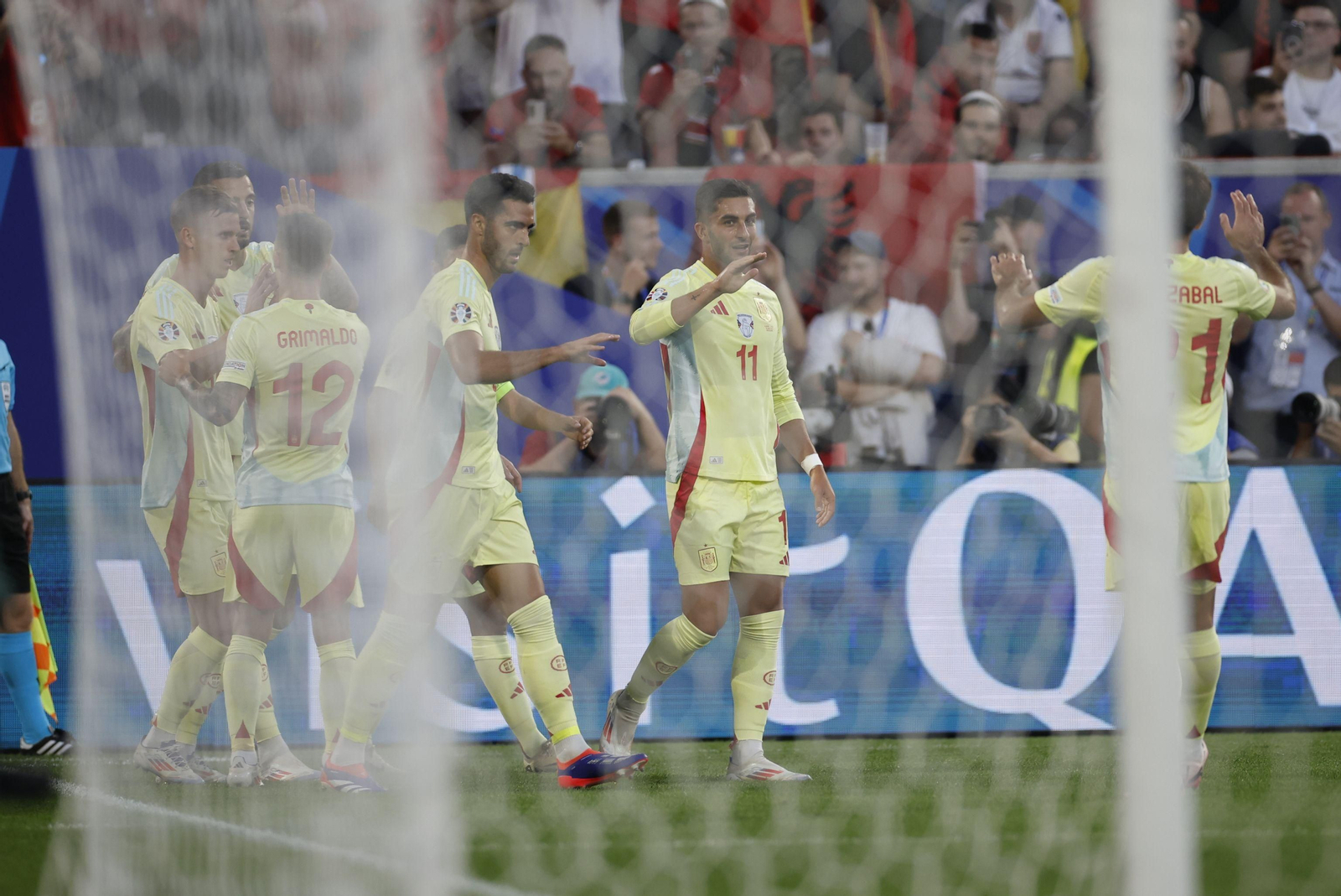 Las fotos del Albania - España