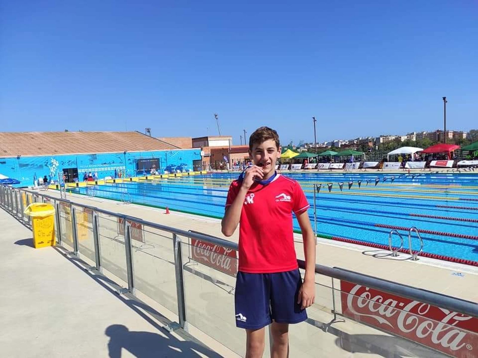 El joven Nicolás Gilabert, del Club Natación Portuense.