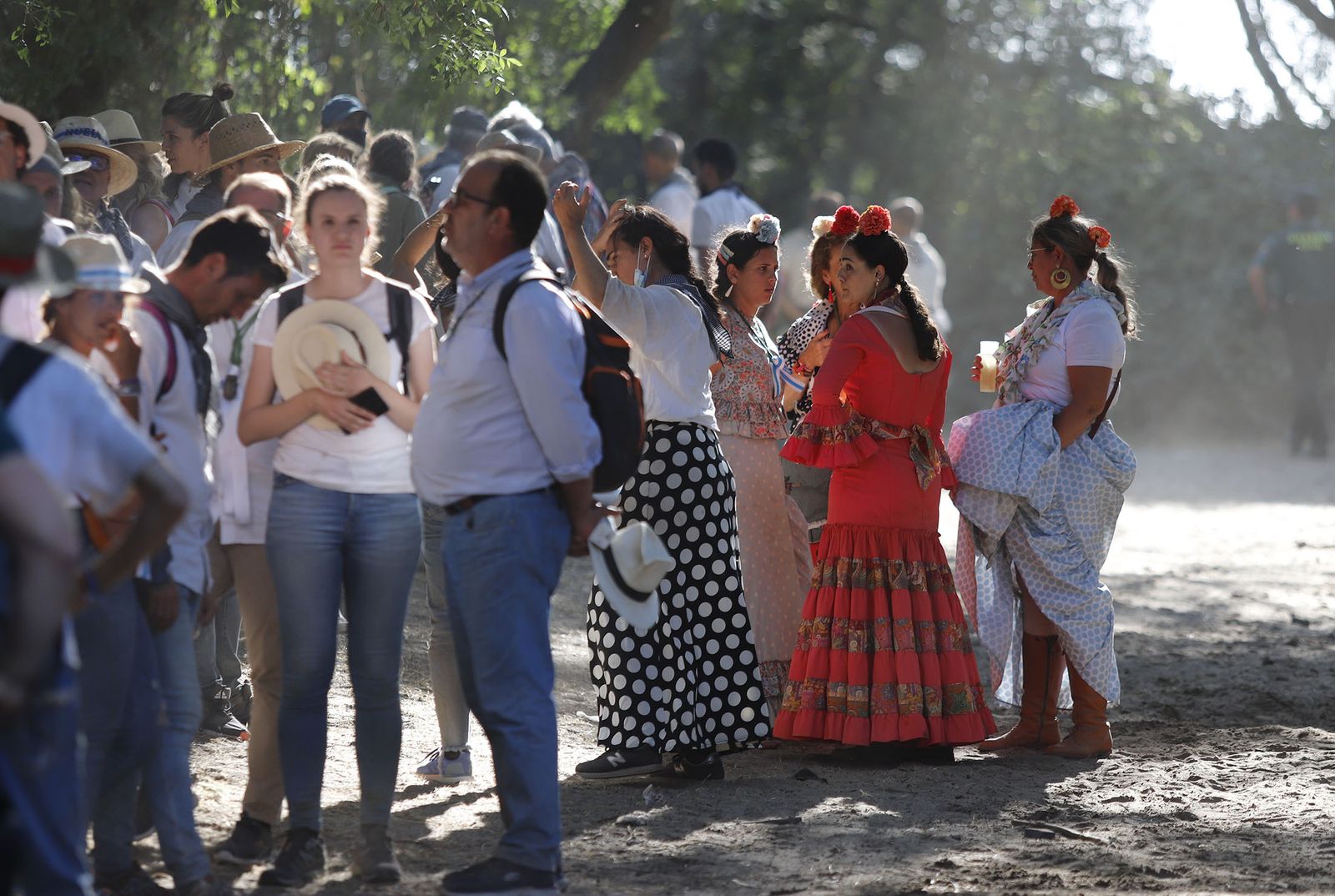 Imágenes de la Hermandad de Huelva a su paso por El Charco