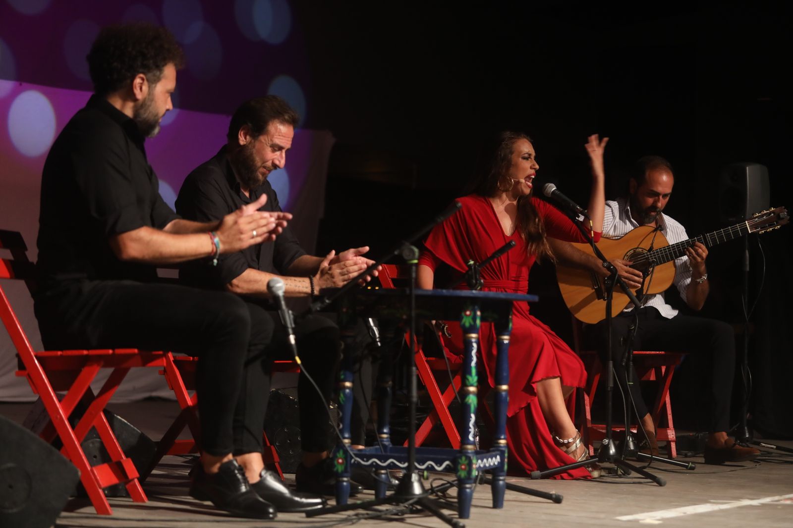 La noche flamenca en el Parque de San Fernando, en imágenes