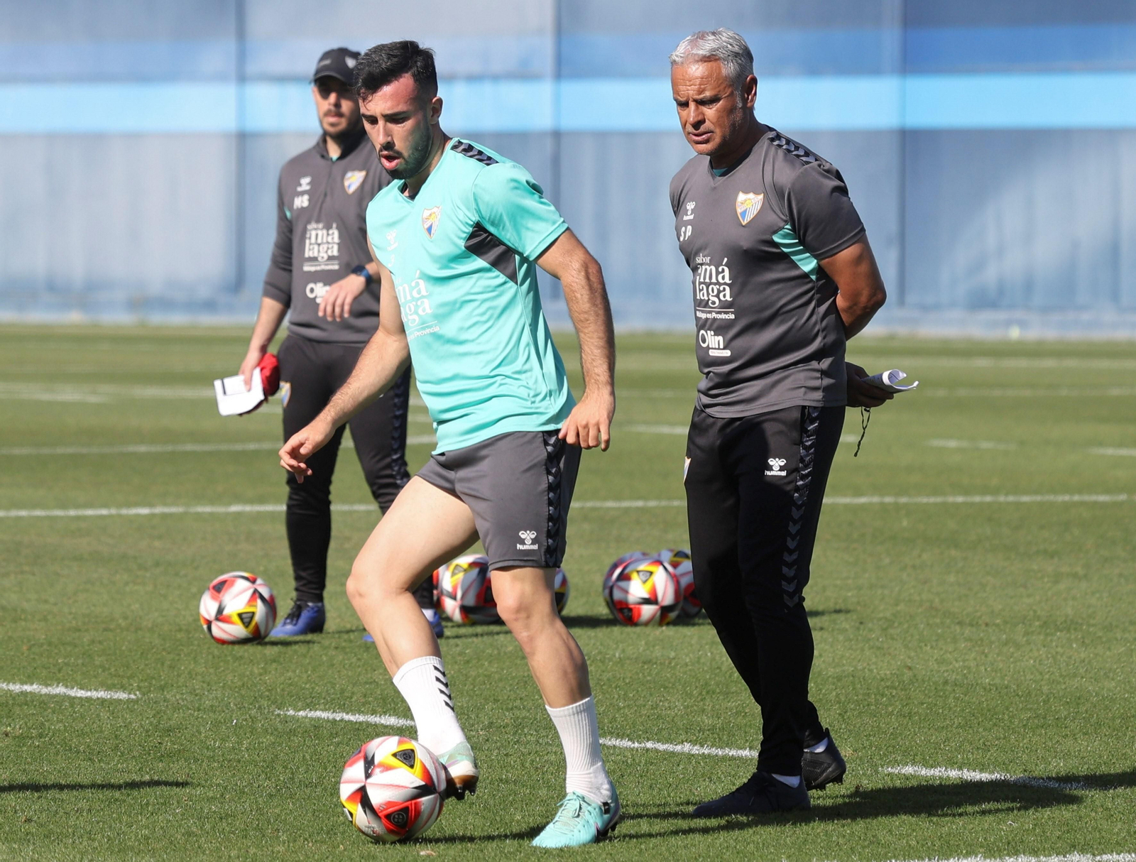 Pellicer aprieta en la vuelta del Málaga CF al trabajo