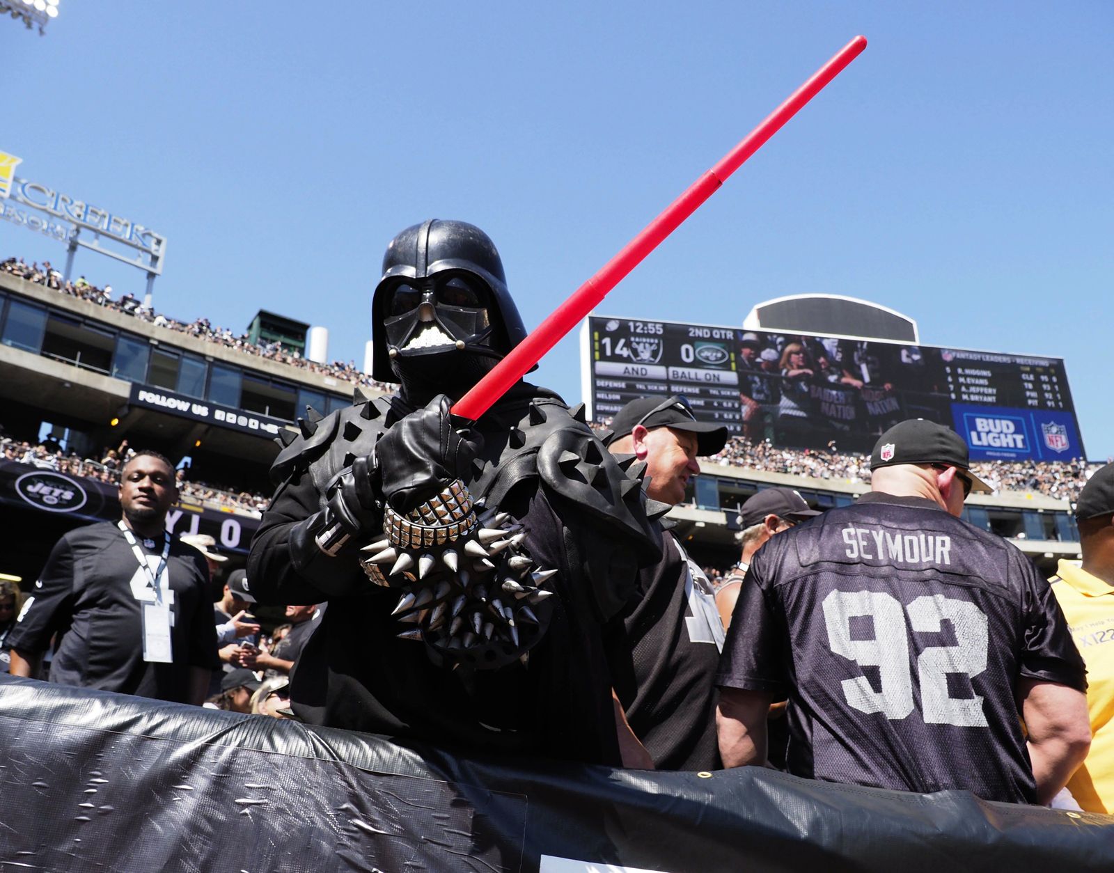 Darth Vader, aficionado de los Raiders
