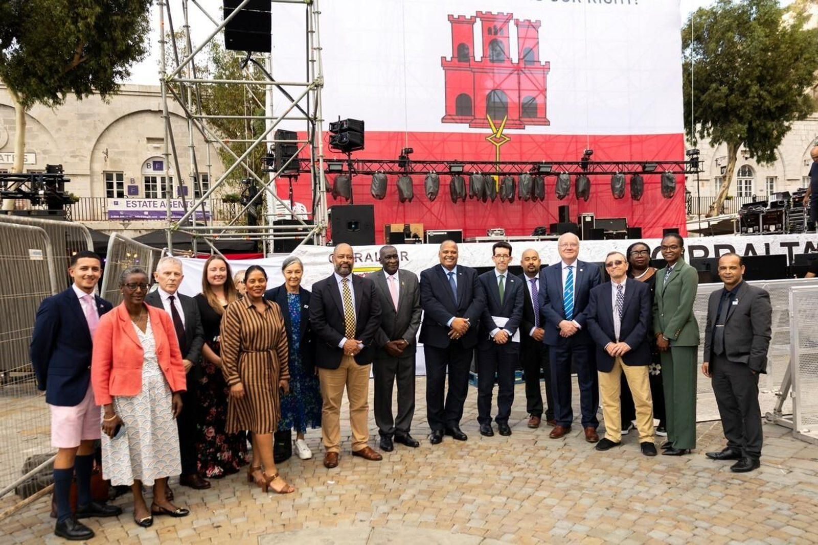 La delegación de los Territorios Británicos de Ultramar, en Gibraltar.