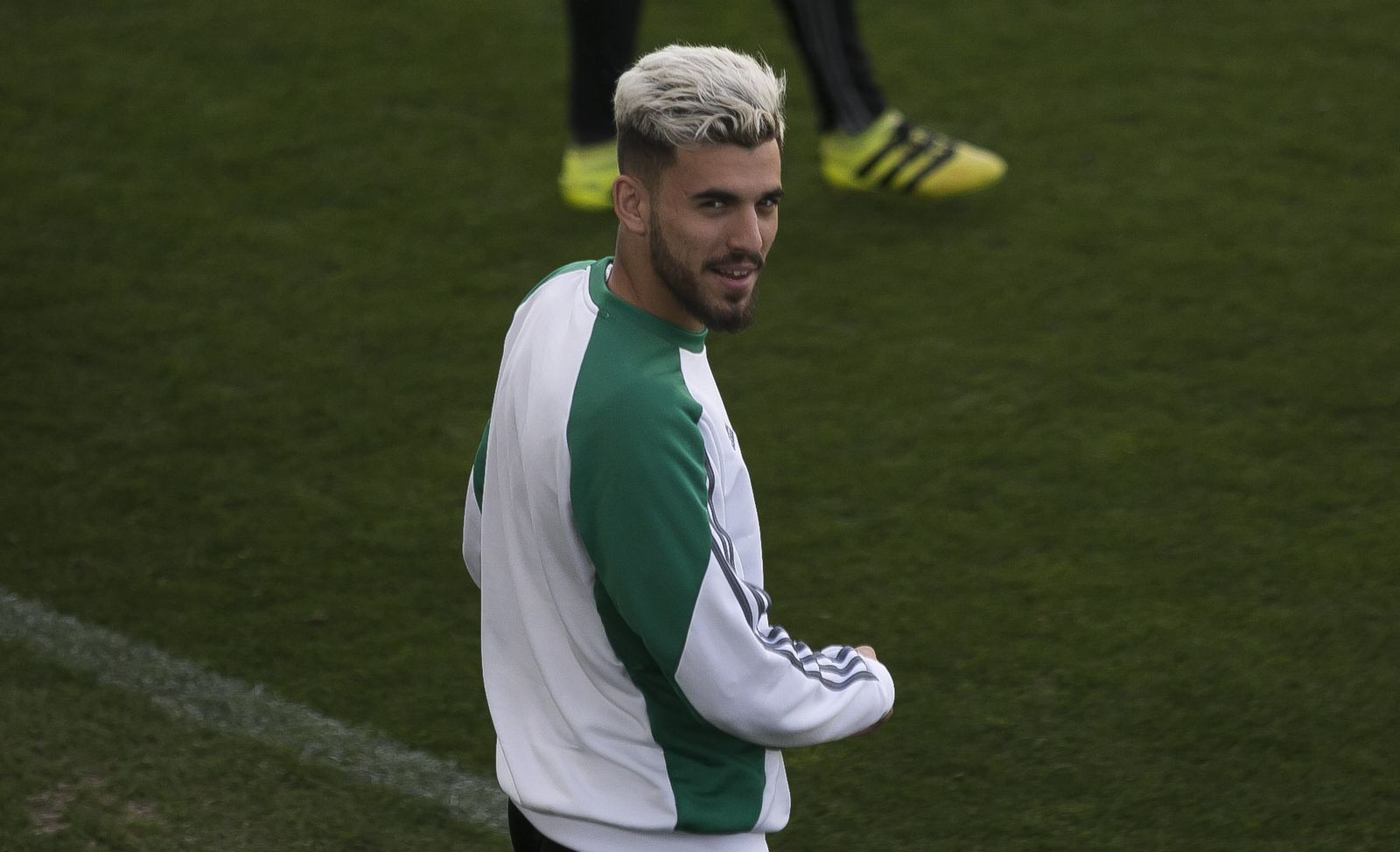 Dani Ceballos, antes de un entrenamiento en la ciudad deportiva.
