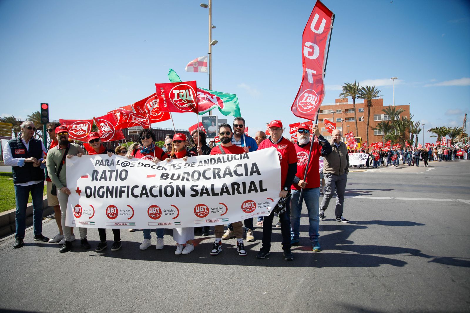 Las imágenes de la manifestación del Día del Trabajador en Almería