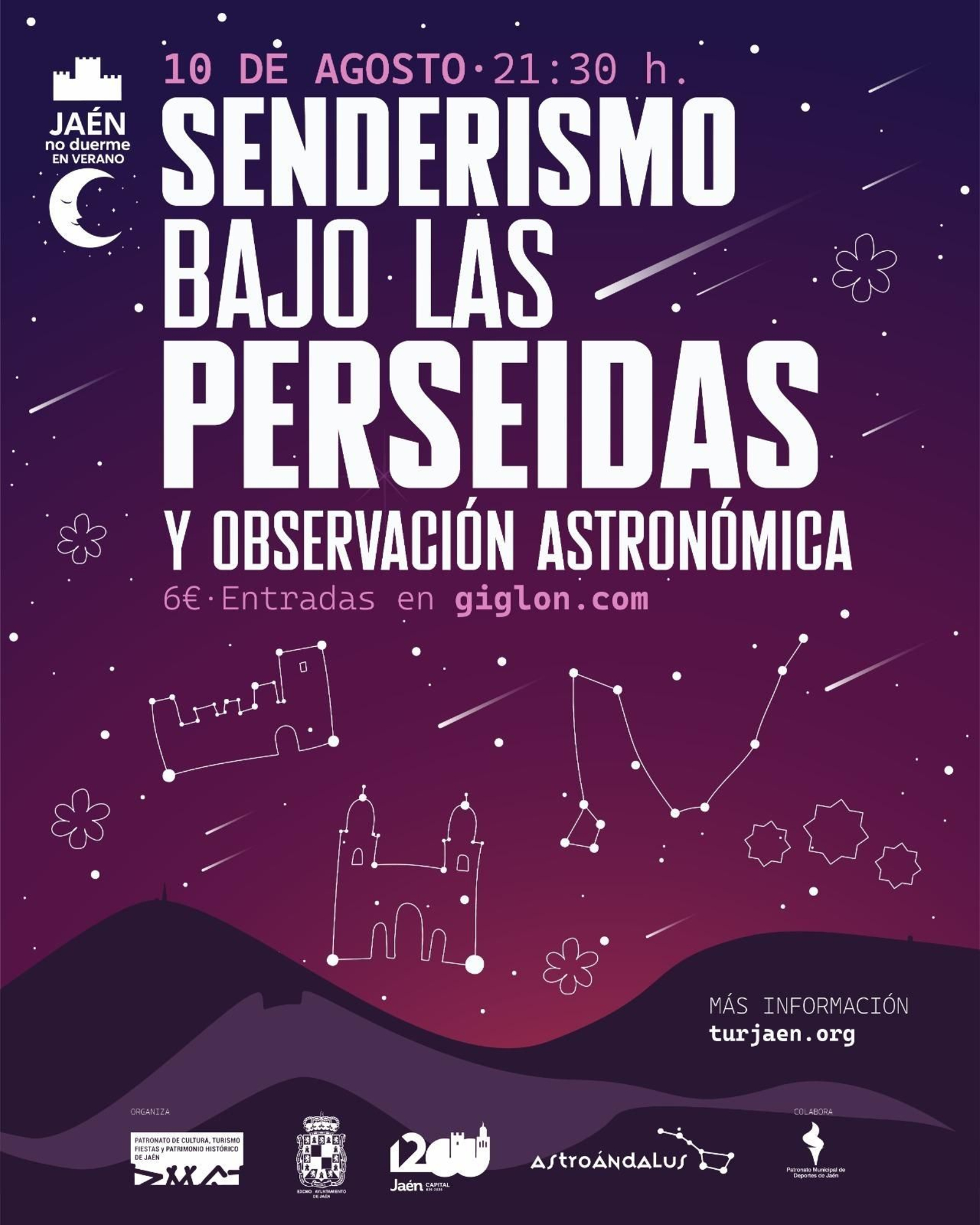 El punto de encuentro para esta noche de senderismo y Perseidas será la Plaza de la Merced.