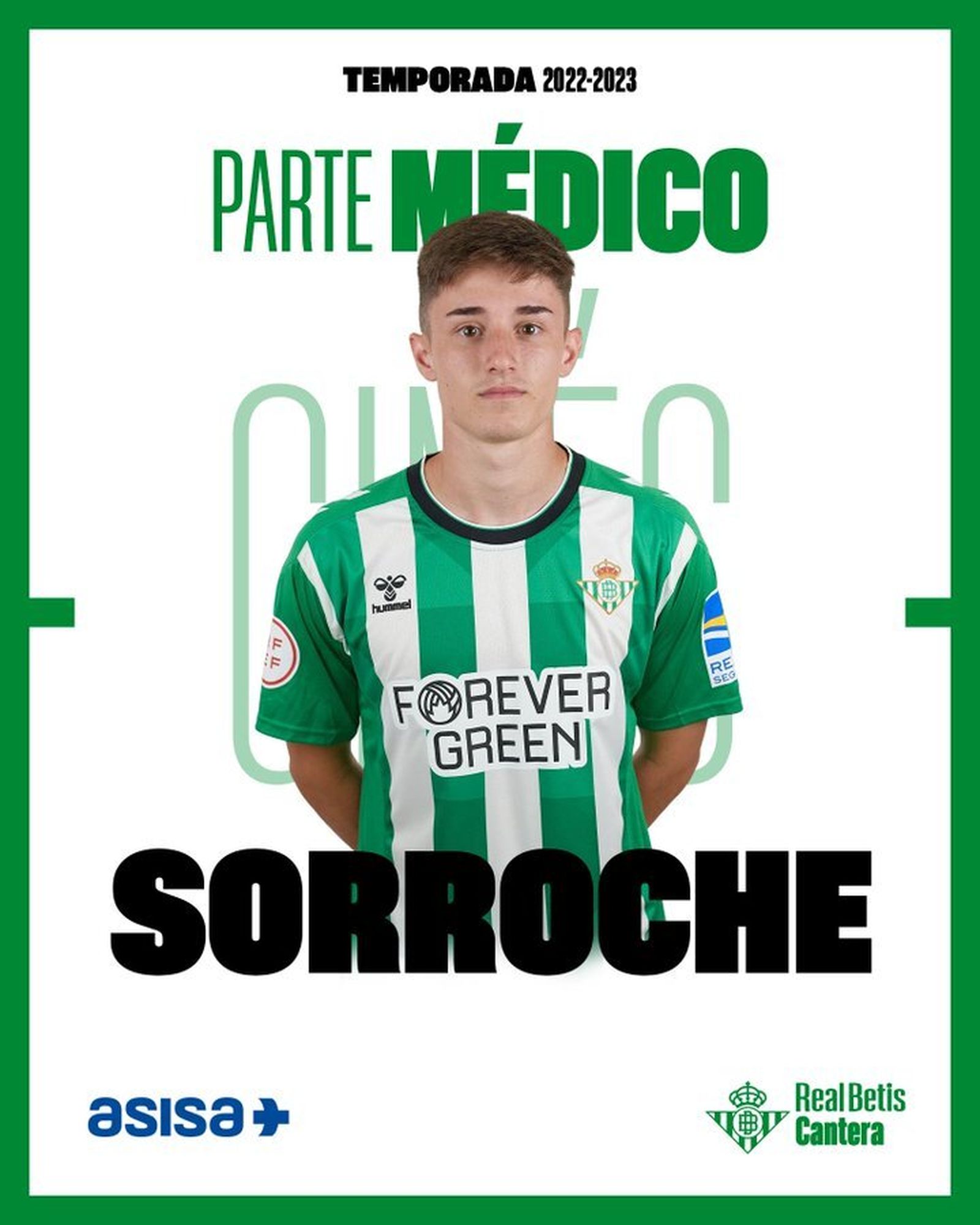 Imagen del parte médico de Sorroche.