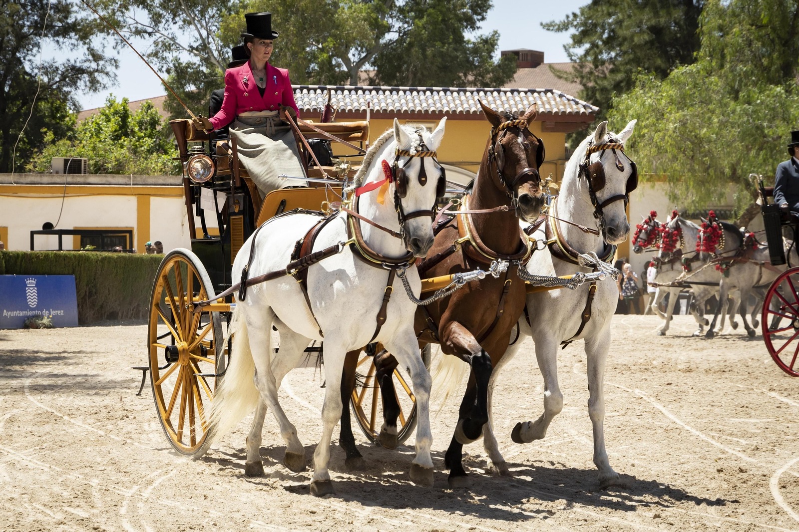 Puro espectáculo en el Concurso de Enganches de la Feria del Caballo de Jerez