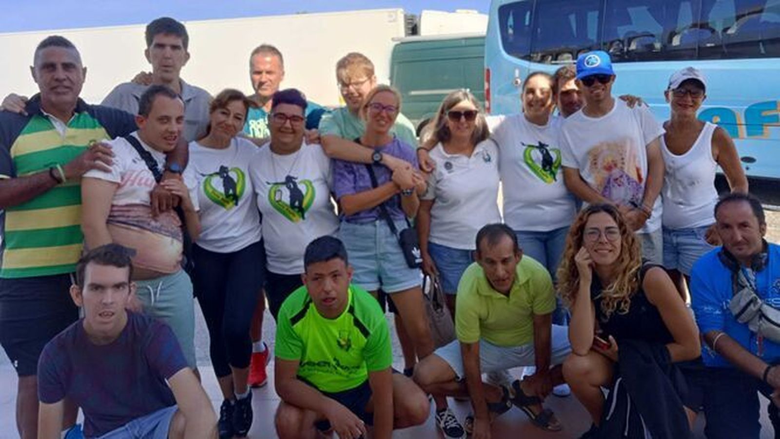 La expedición del equipo de Inclusivo que se ha trasladado a Culleras.