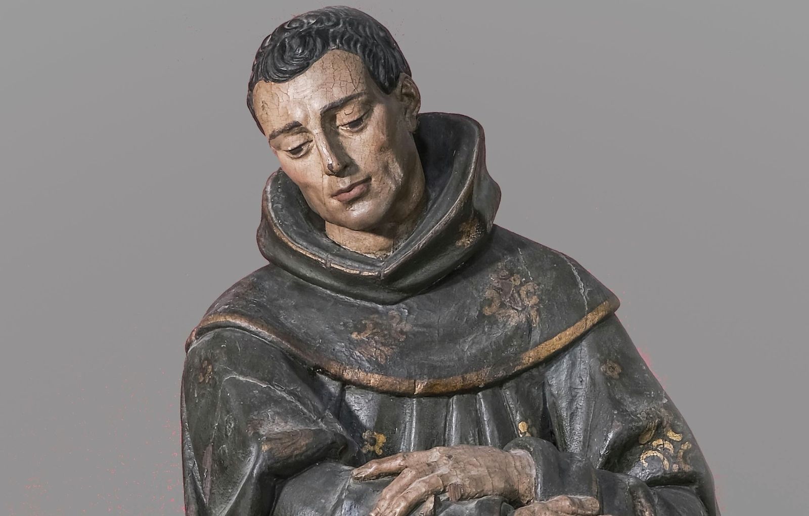 La escultura de San Diego de Alcalá que se encuentra en la Iglesia de San Francisco de Sanlúcar.