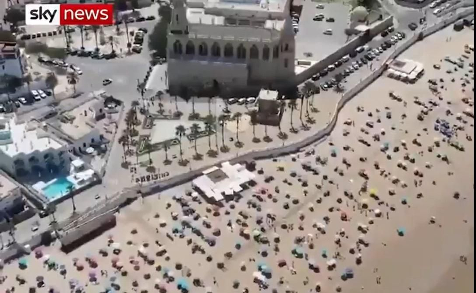 La playa de Chipiona, ejemplo de distanciamiento social en Reino Unido