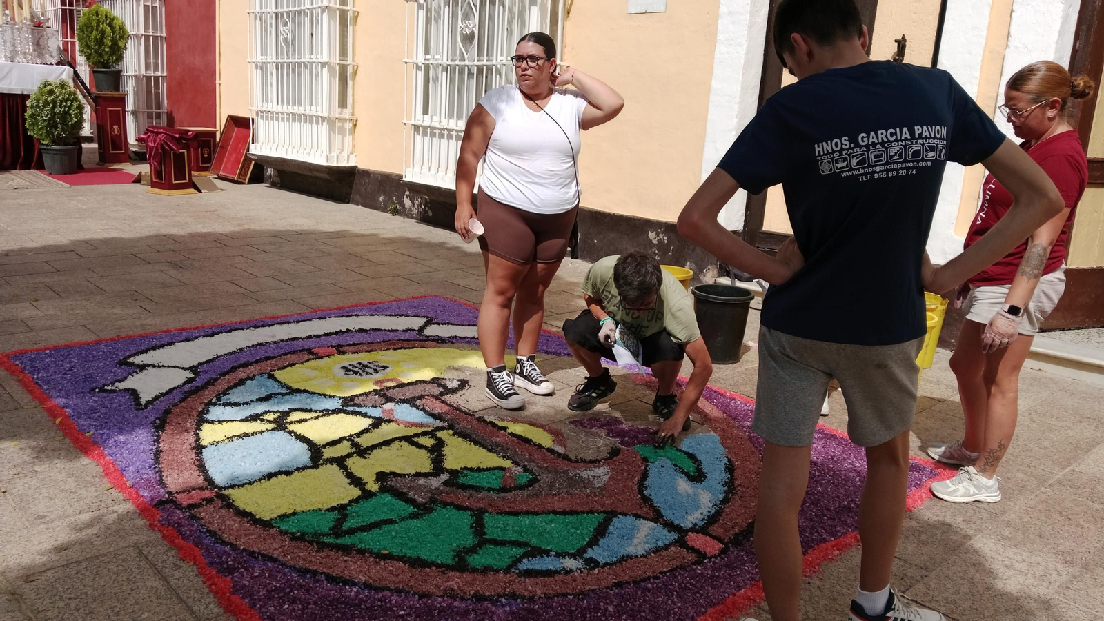 Altares y alfombras del Corpus en San Fernando: Medinaceli, primer premio