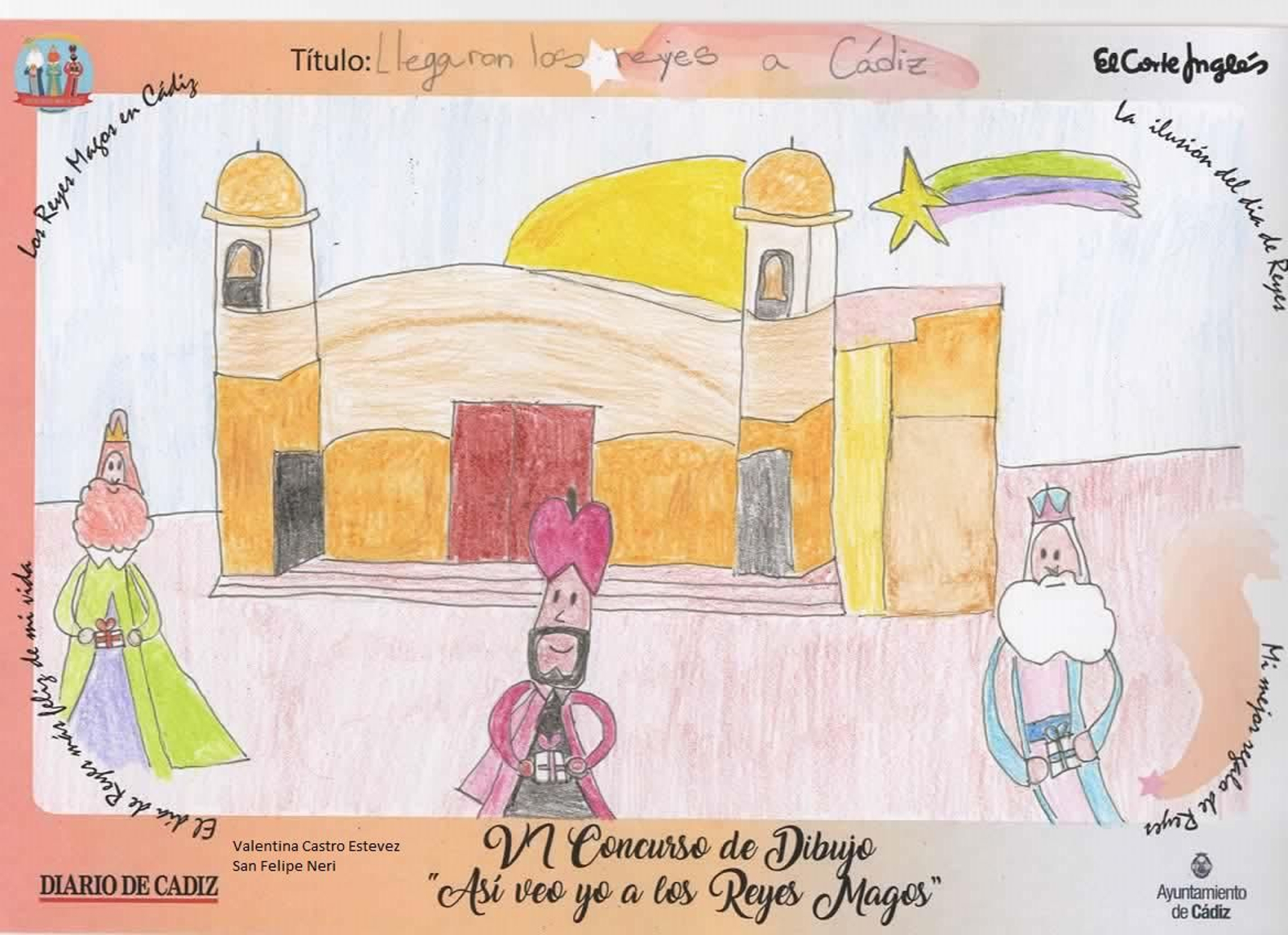 Los dibujos ganadores y semifinalistas del concurso 'Así veo yo a los Reyes Magos' en Cádiz.