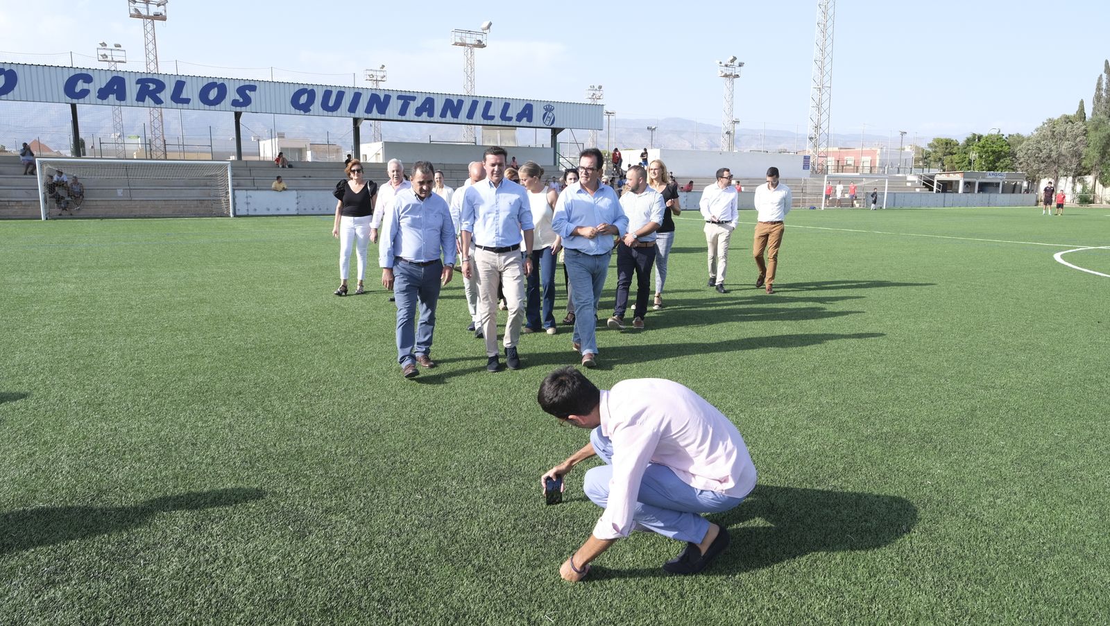 Imágenes de la inauguración de la remodelación del Campo de Fútbol de La Mojonera