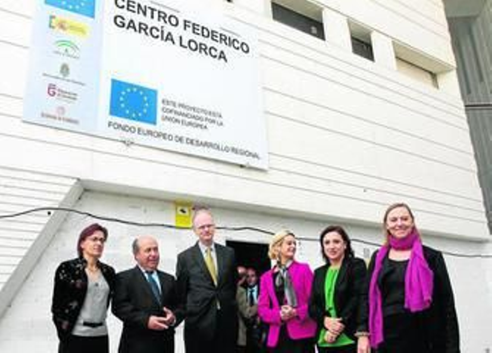 Las autoridades granadinas realizaron una visita del centro de La Romanilla con los representantes nórdicos.