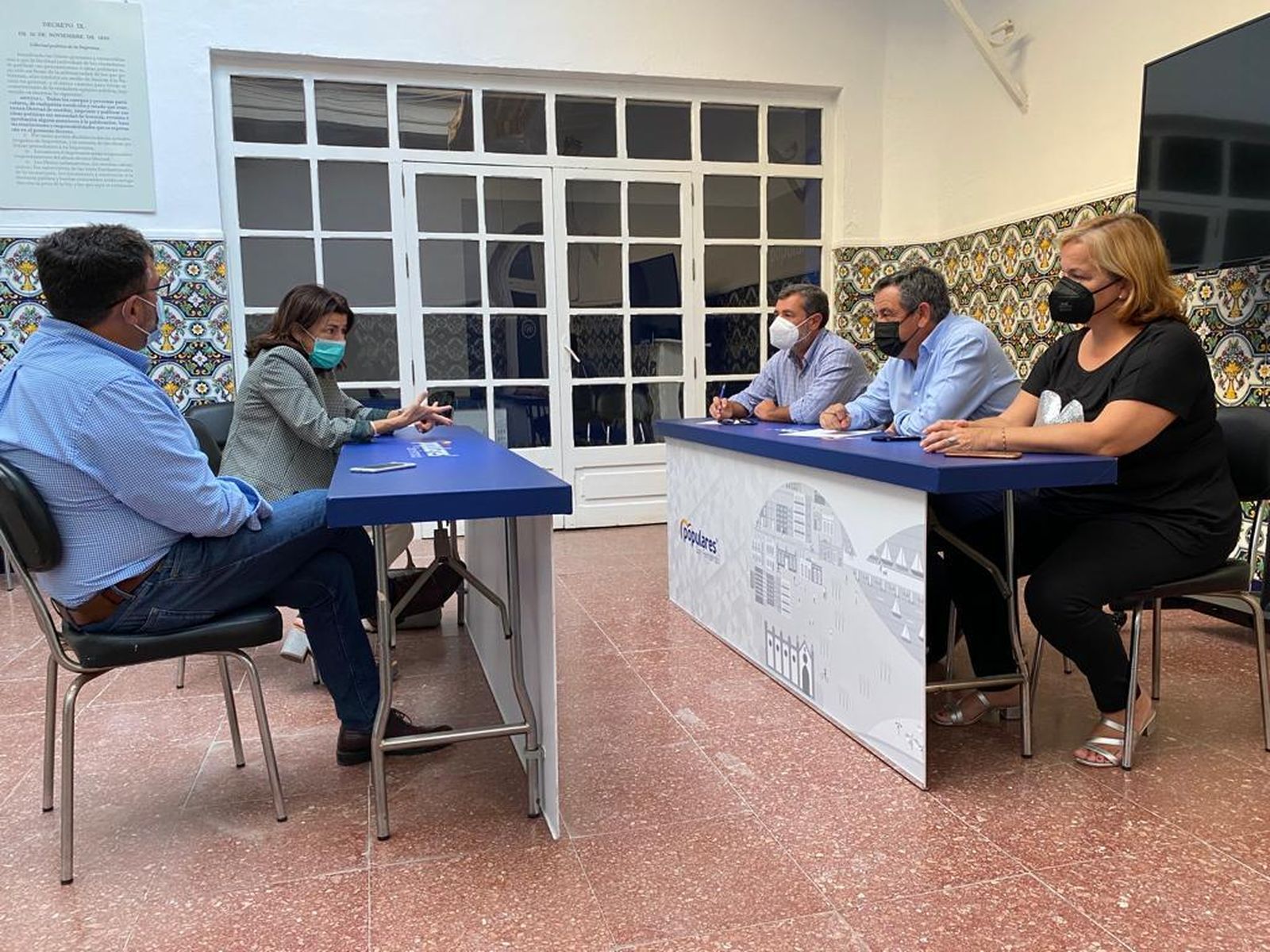 Reunión con el PP de San Fernando de Autismo Cádiz.