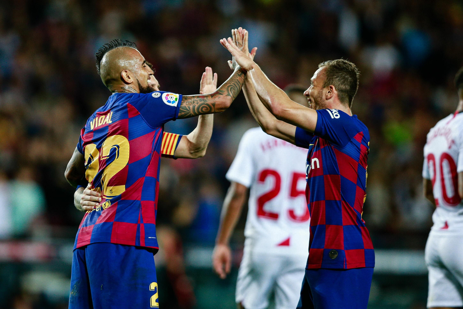 Las imágenes del Barcelona-Sevilla Las imágenes del Barcelona-Sevilla