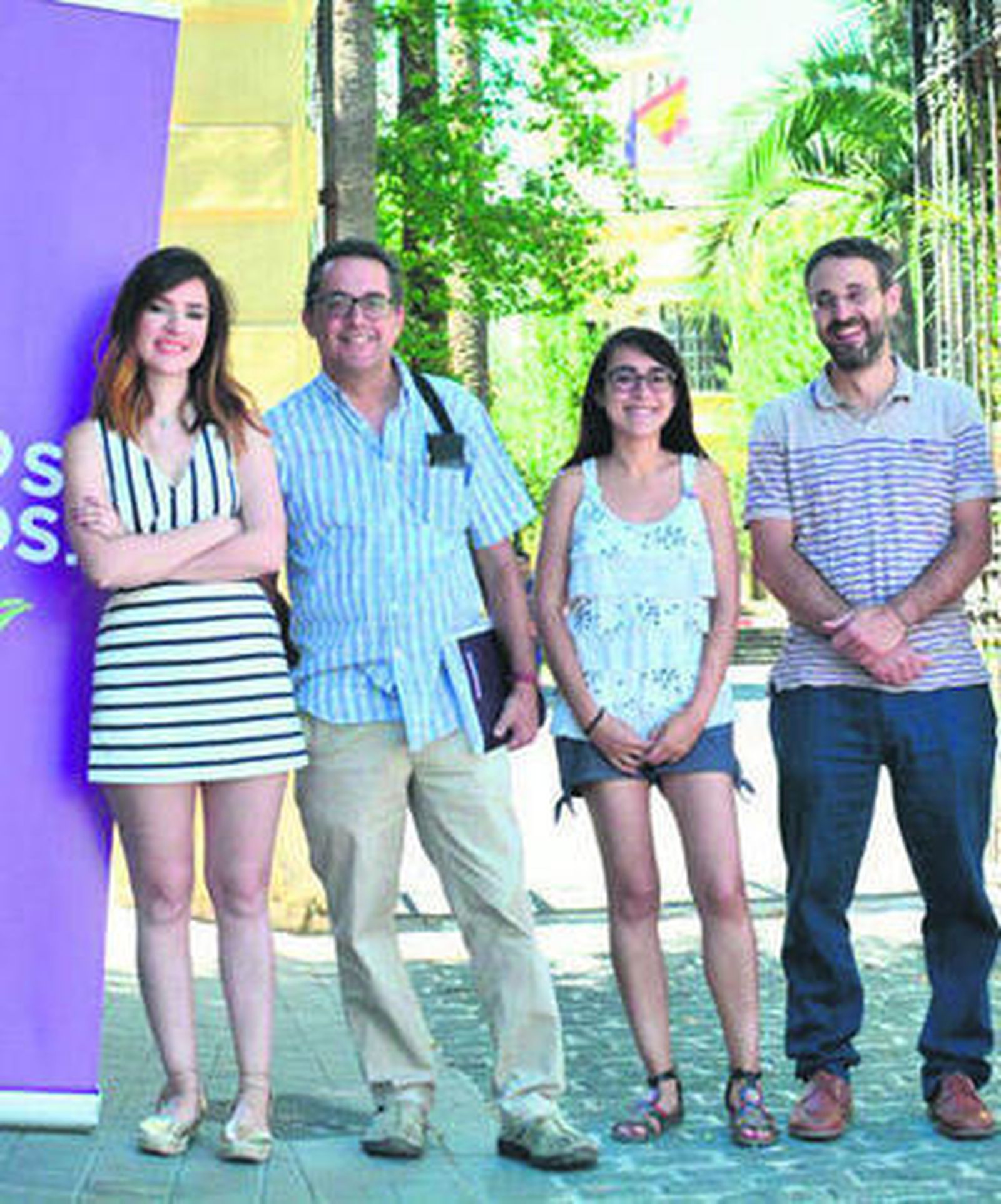 Los candidatos de Unidos Podemos.