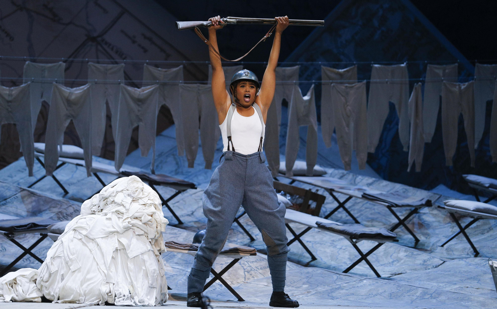 El ensayo general de la ópera 'La hija del regimiento'