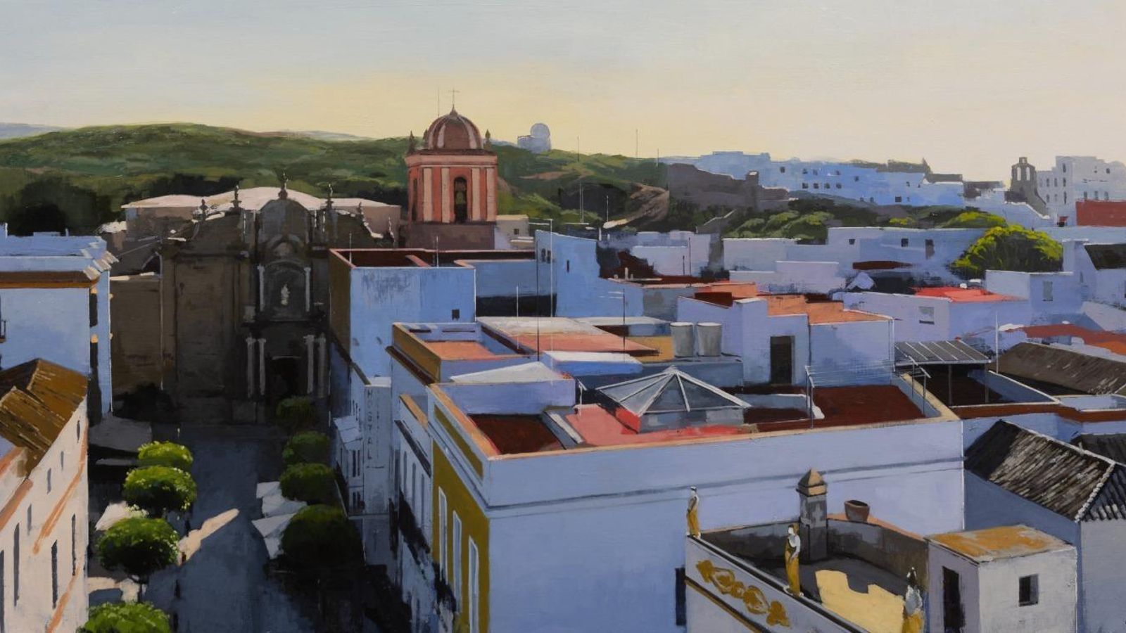 Una vista de la iglesia de San Mateo, por Cecilio Chaves.