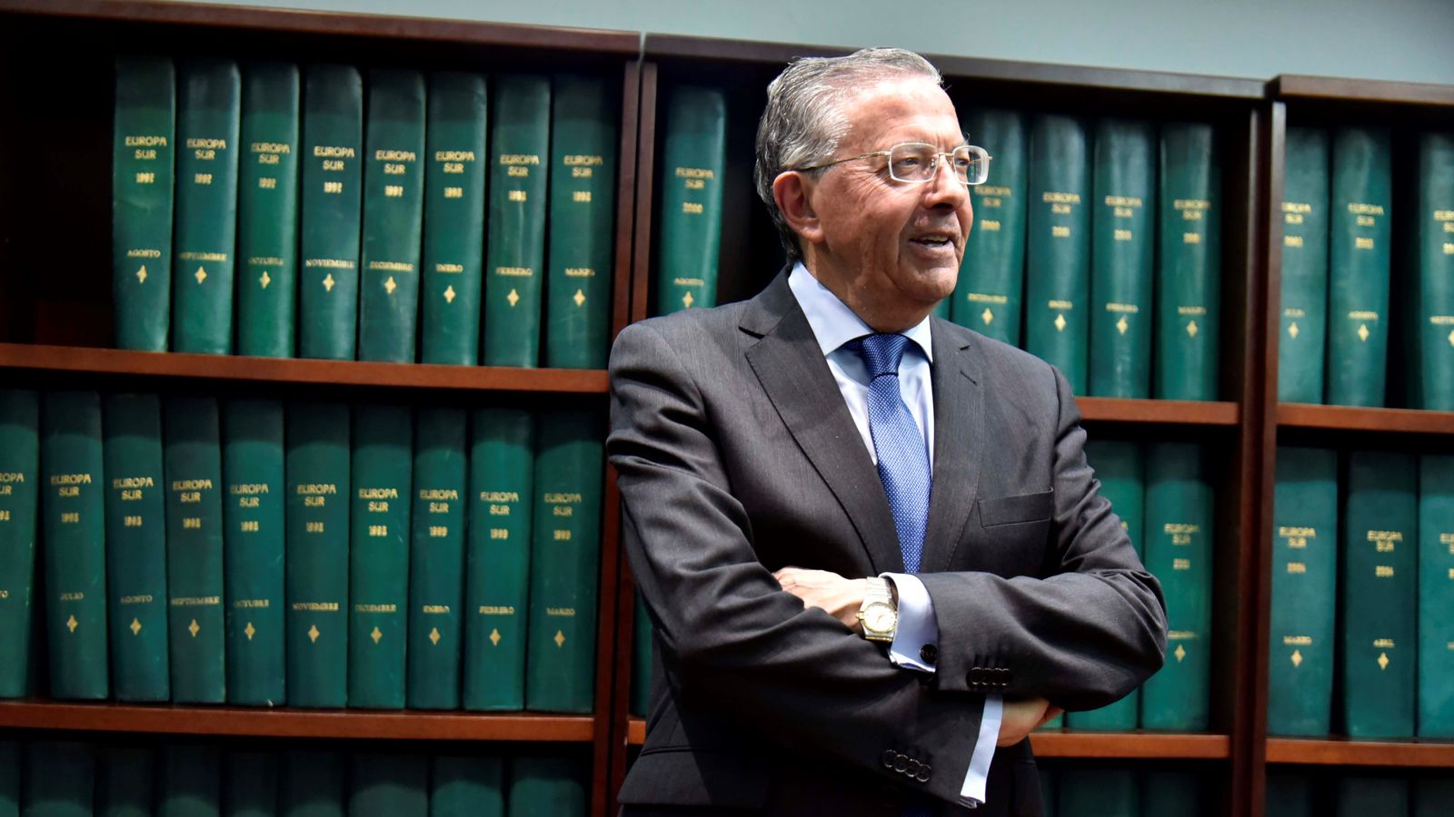 Manuel Gutiérrez Luna, en la sede de 'Europa Sur'.