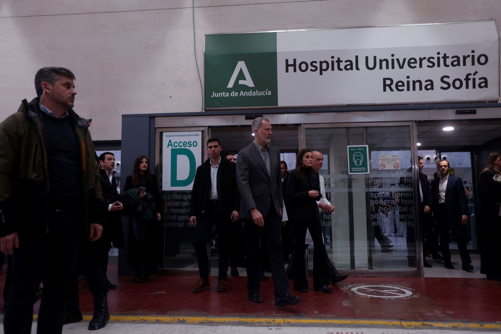 La visita de los Reyes a los heridos del accidente de Adamuz en el Hospital Reina Sofía