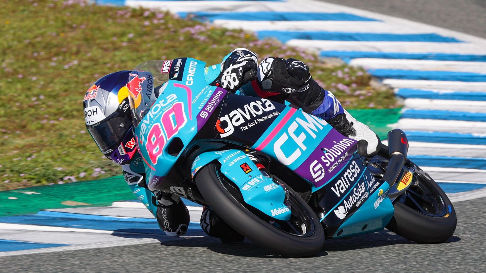 David Alonso , durante los tests oficiales celebrados en Jerez. David Alonso , durante los tests oficiales celebrados en Jerez.