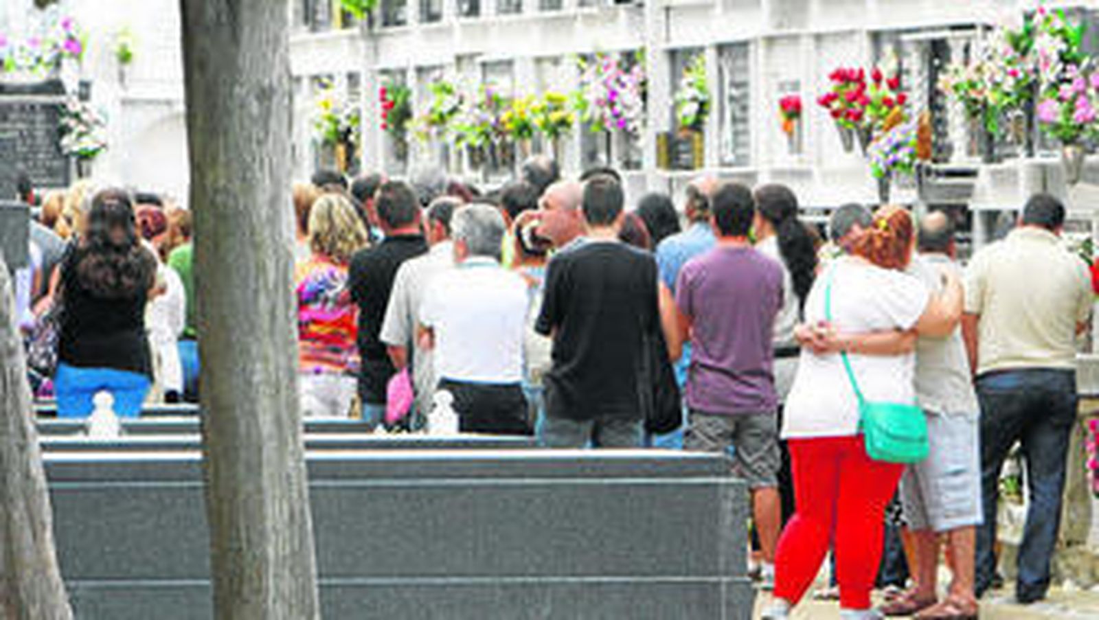 Imagen de archivo del entierro de David Moraleda, de 16 años de edad.