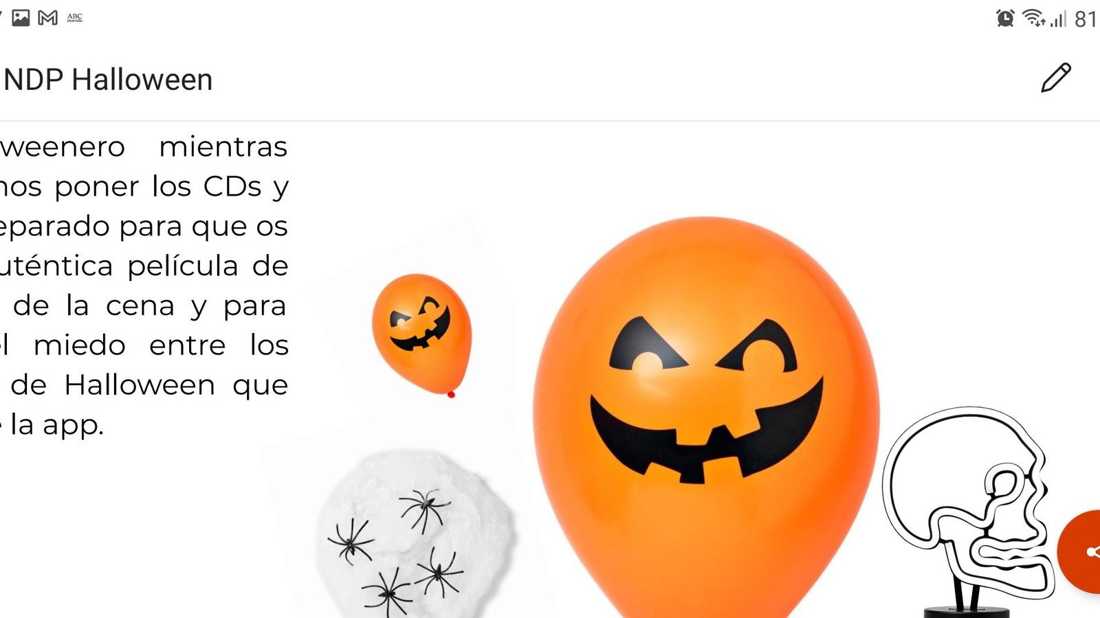 Decoración para ambientar en Halloween.