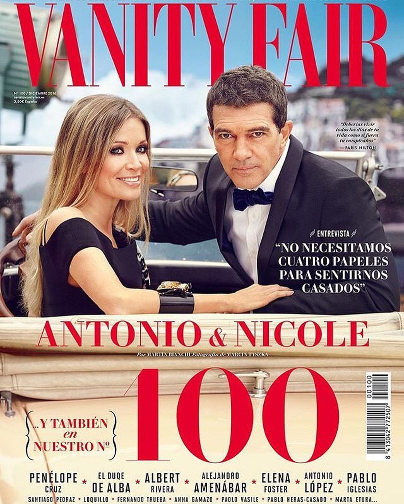 Antonio Banderas y Nicole Kimpel.