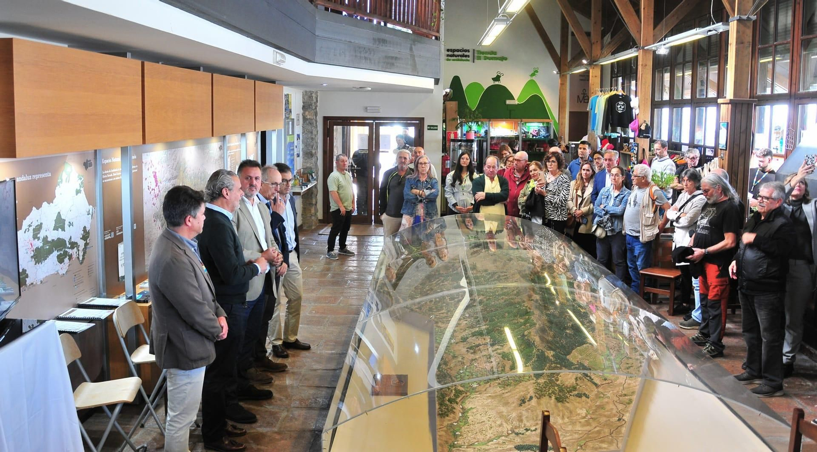 Imagen del interior del Centro de Visitantes El Dornajo