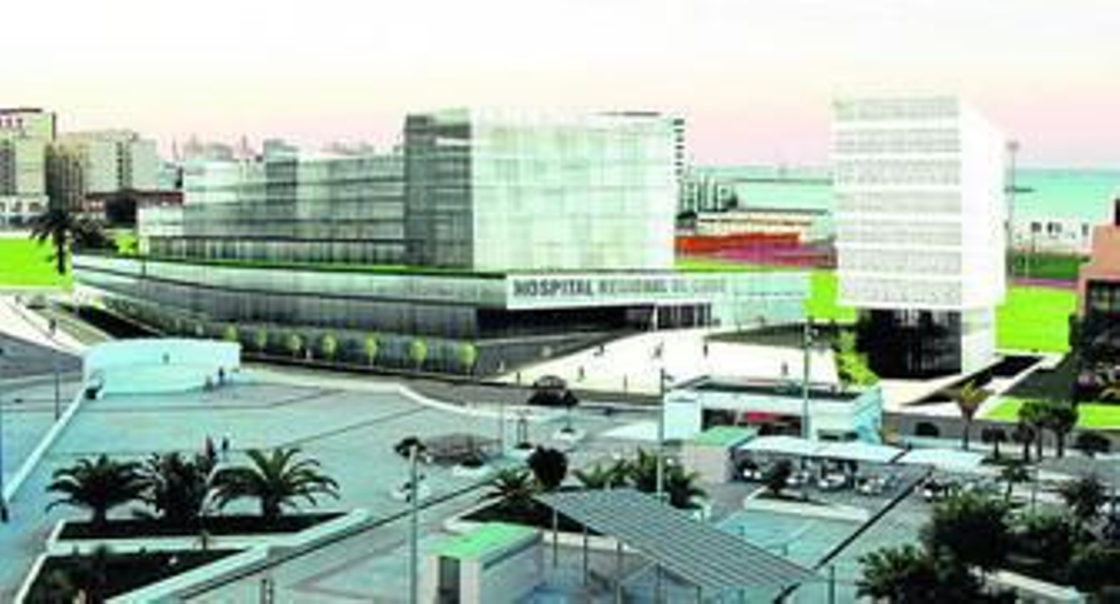 Así será, alguna vez, el futuro Hospital Regional de Cádiz.