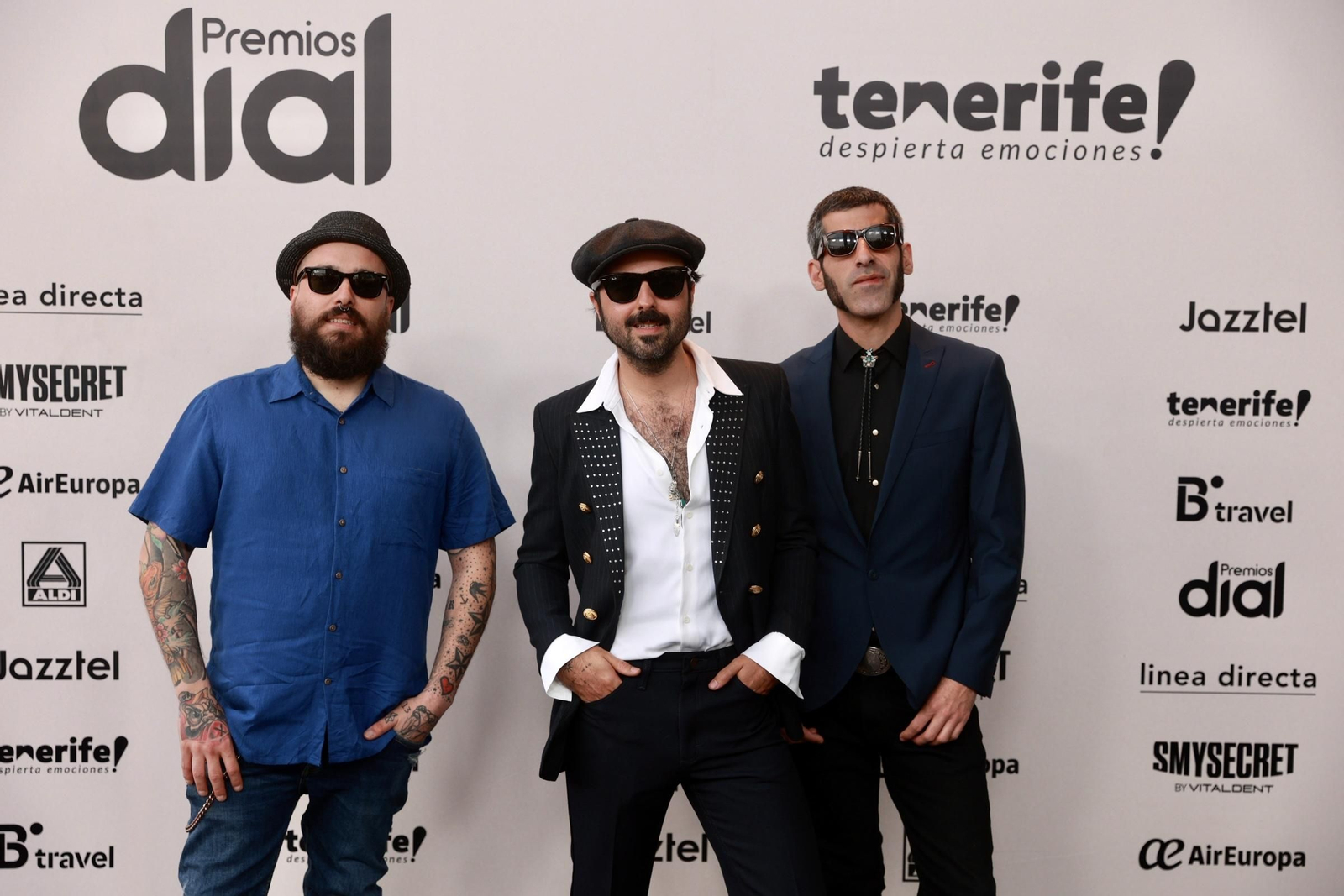 Las estrellas del 'photocall' de los Premios Dial, gala celebrada en Santa Cruz de Tenerife