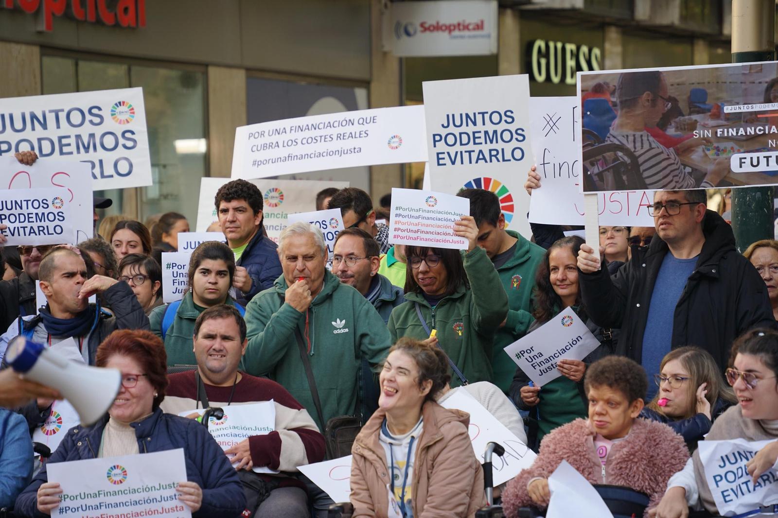 Un momento de la concentración