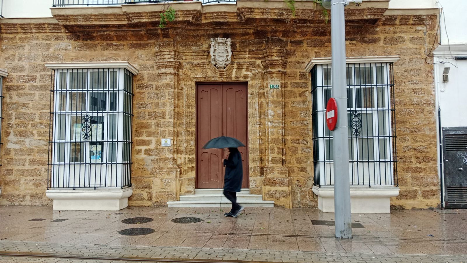 La calle Real de San Fernando, durante la alerta naranja