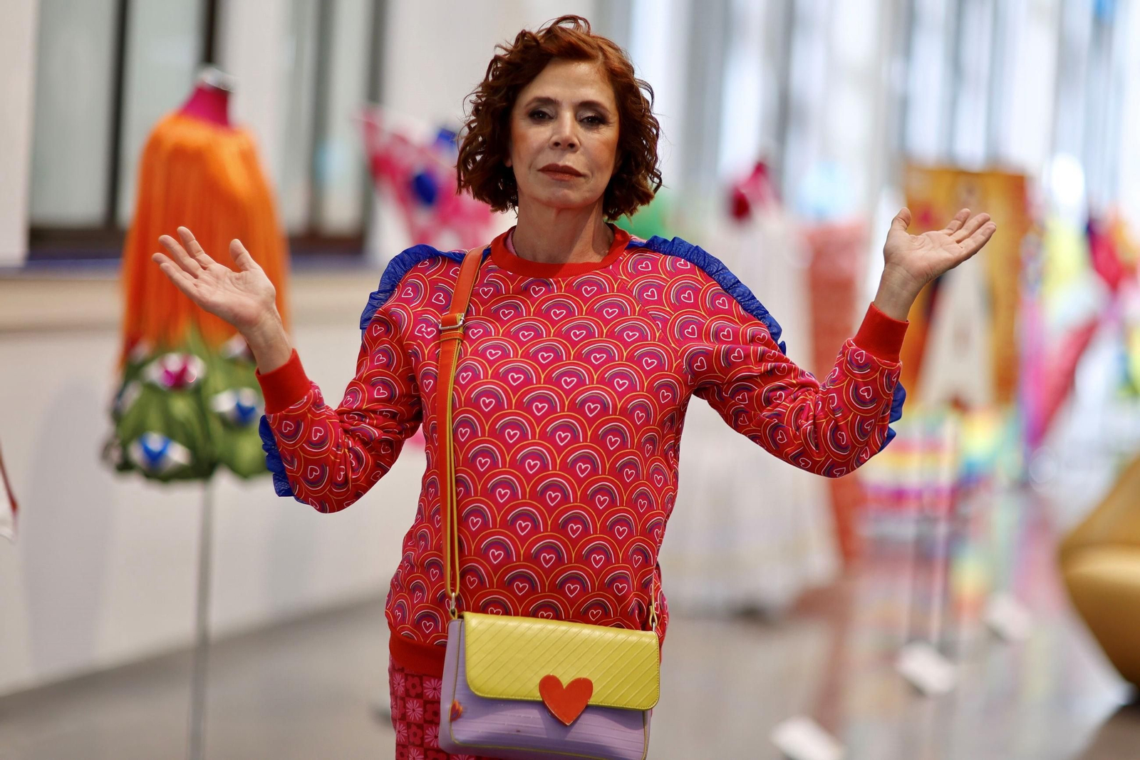 Ágatha Ruiz de la Prada en su exposición en el Museo del Automóvil y de la Moda de Málaga. Ágatha Ruiz de la Prada en su exposición en el Museo del Automóvil y de la Moda de Málaga.