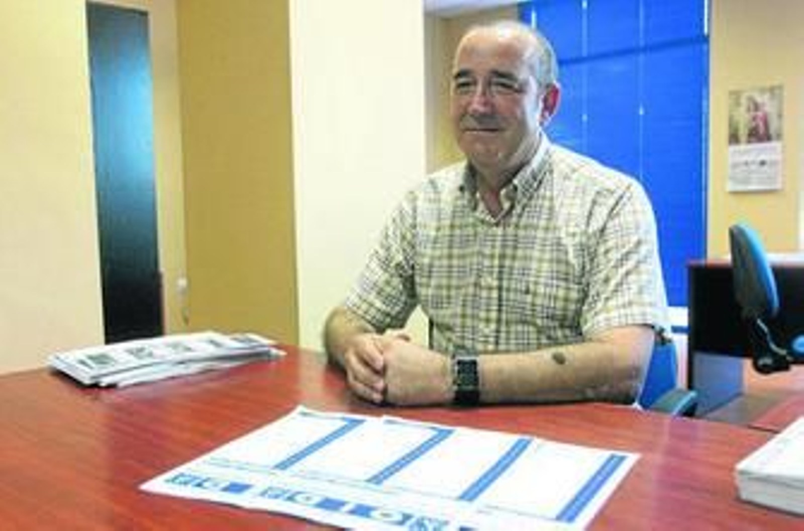 Miguel Ángel Sánchez Molina, delegado provincial de OID, posa en las oficinas de la delegación de Algeciras en la tarde de ayer.