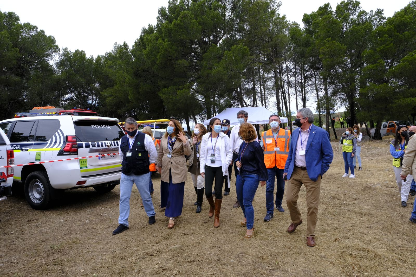 Fotogalería simulacro incendio forestal. Parque periurbano de Castala. Berja (Almería)